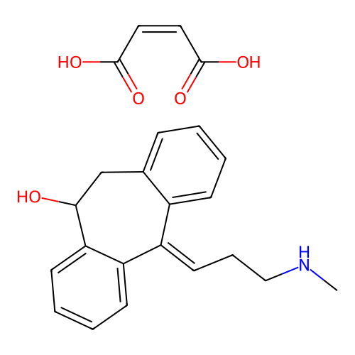 trans-10-Hydroxy Nortriptyline Maleate structure