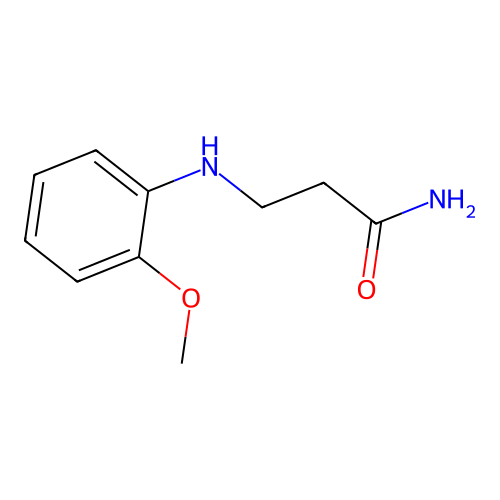 3-[(2-Methoxyphenyl)amino]propanamide structure