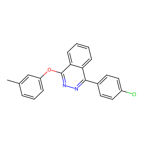 1-(4-Chlorophenyl)-4-(3-methylphenoxy)phthalazine structure