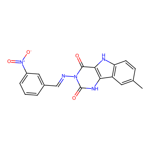 C18H13N5O4 structure