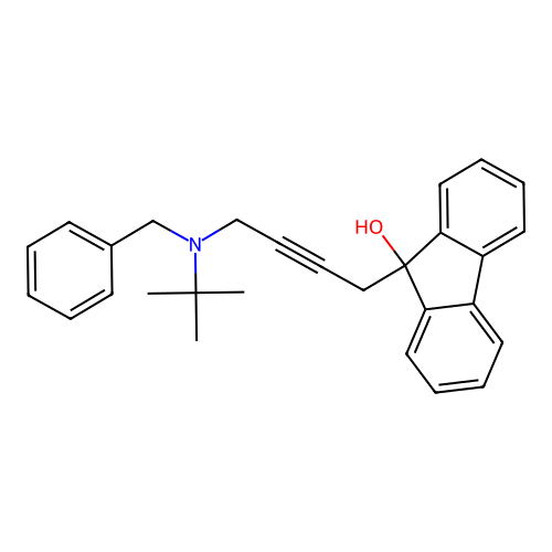 9-{4-[(Tert-butyl)benzylamino]but-2-ynyl}fluoren-9-ol structure