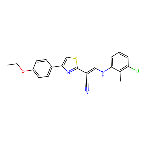 CAS 374545-25-2 - C21H18ClN3OS structure