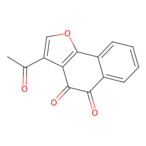 3-Acetylnaphtho[1,2-b]furan-4,5-dione structure