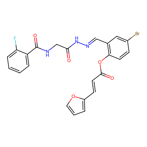 C23H17BrFN3O5 structure
