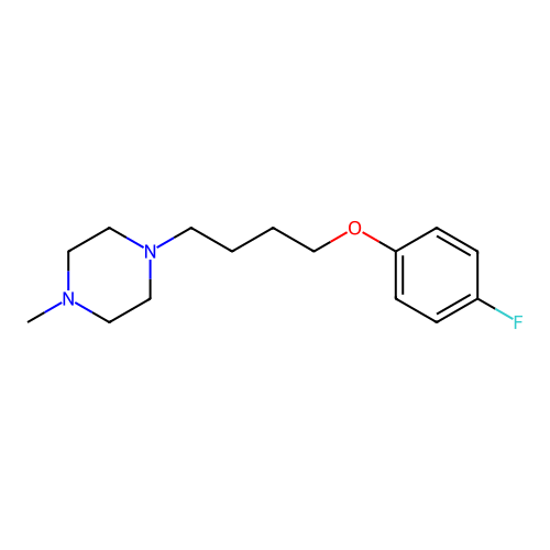 1-[4-(4-Fluorophenoxy)butyl]-4-methylpiperazine structure