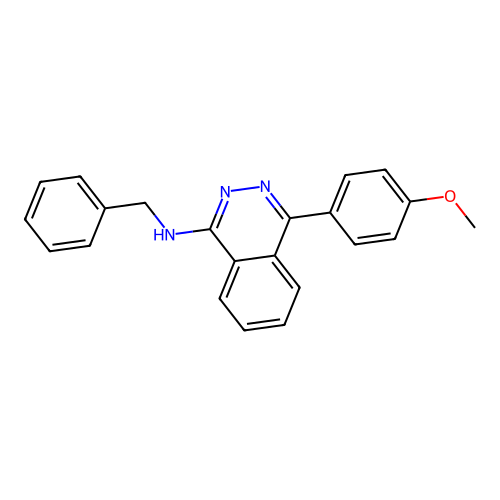 N-benzyl-4-(4-methoxyphenyl)phthalazin-1-amine structure