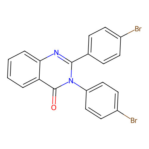 2,3-bis(4-bromophenyl)quinazolin-4(3H)-one structure