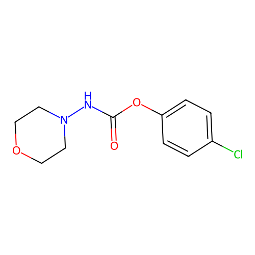 4-Chlorophenyl morpholinocarbamate structure