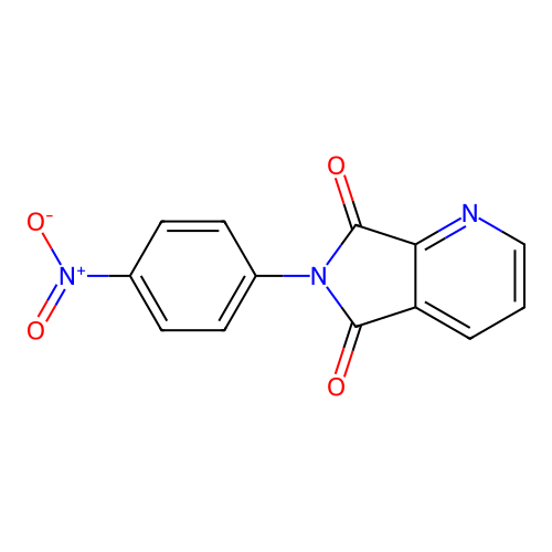 6-(4-nitrophenyl)-5H-pyrrolo[3,4-b]pyridine-5,7(6H)-dione structure