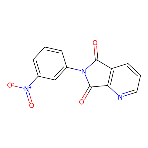 6-(3-nitrophenyl)-5H-pyrrolo[3,4-b]pyridine-5,7(6H)-dione structure