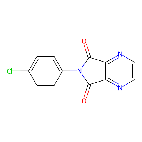 6-(4-Chlorophenyl)pyrrolo[3,4-b]pyrazine-5,7-dione structure