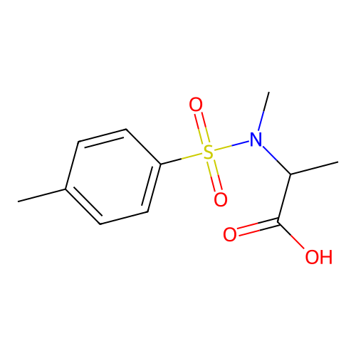 N-methyl-N-[(4-methylphenyl)sulfonyl]alanine structure