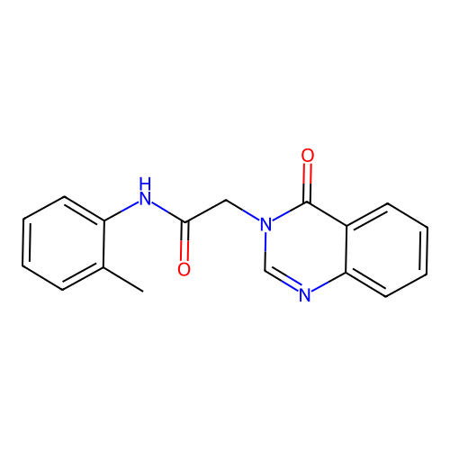 N-(2-methylphenyl)-2-(4-oxoquinazolin-3(4H)-yl)acetamide structure