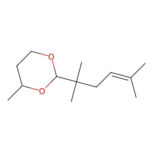 2-(2,5-Dimethylhex-4-en-2-yl)-4-methyl-1,3-dioxane structure