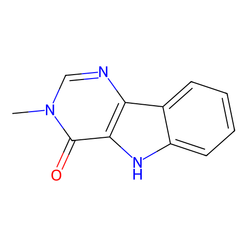 3-methyl-3H-pyrimido[5,4-b]indol-4(5H)-one structure