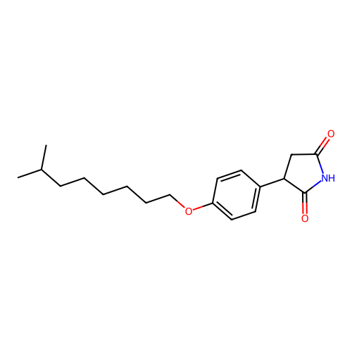 3-(4-((7-Methyloctyl)oxy)phenyl)pyrrolidine-2,5-dione structure