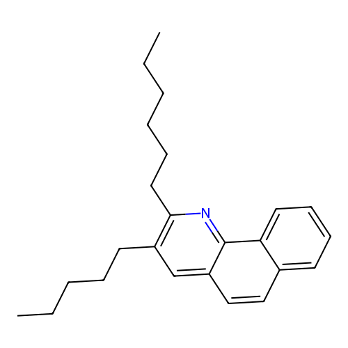 2-Hexyl-3-pentylbenzo[h]quinoline structure