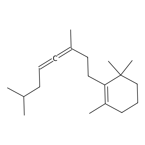 2-(3,7-Dimethylocta-3,4-dien-1-yl)-1,3,3-trimethylcyclohex-1-ene structure