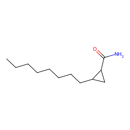 2-Octylcyclopropanecarboxamide structure
