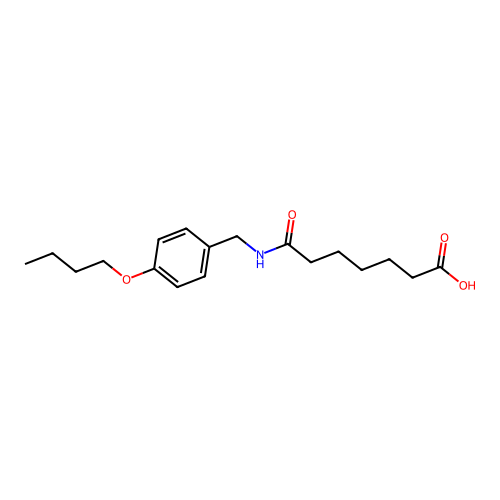 7-((4-Butoxybenzyl)amino)-7-oxoheptanoic acid structure