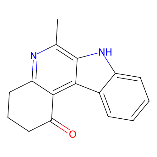 6-methyl-2,3,4,7-tetrahydro-1H-indolo[2,3-c]quinolin-1-one structure