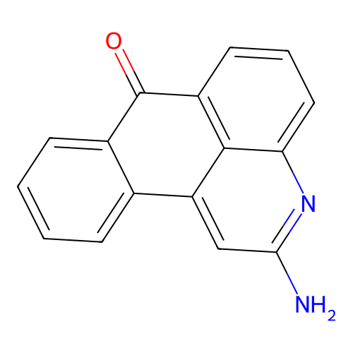 2-Amino-7H-naphtho[1,2,3-de]quinolin-7-one structure