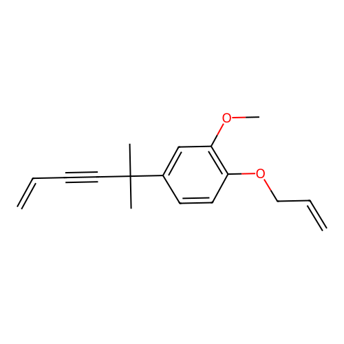 1-(Allyloxy)-2-methoxy-4-(2-methylhex-5-en-3-yn-2-yl)benzene structure