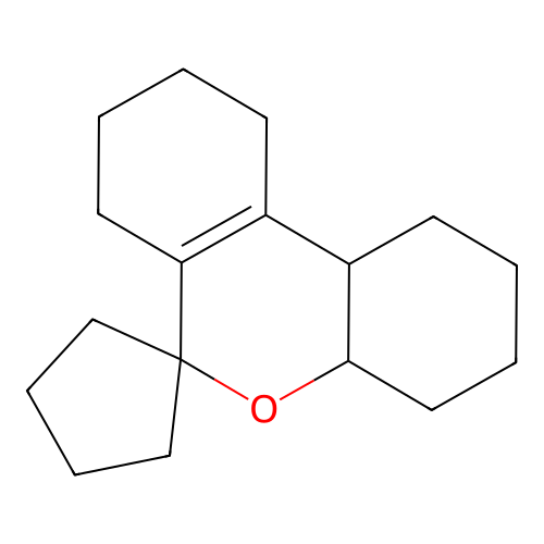 1,2,3,4,4a,7,8,9,10,10b-Decahydrospiro[benzo[c]chromene-6,1'-cyclopentane] structure