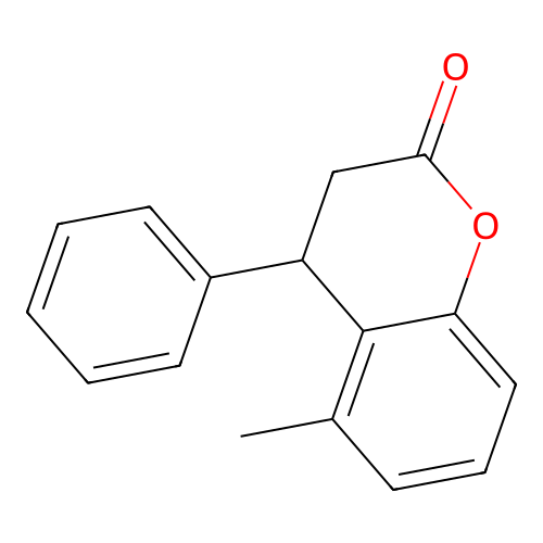 5-Methyl-4-phenylchroman-2-one structure