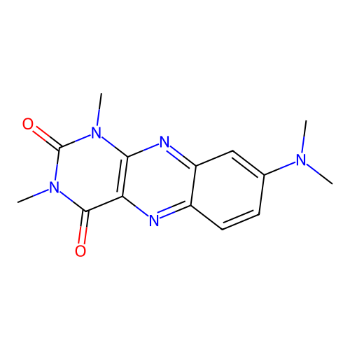 8-(dimethylamino)-1,3-dimethylbenzo[g]pteridine-2,4(1H,3H)-dione structure