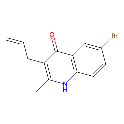 Quinolin-4-ol, 3-allyl-5-bromo-2-methyl- structure