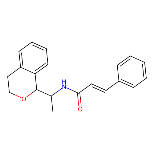 N-(1-(isochroman-1-yl)ethyl)cinnamamide structure
