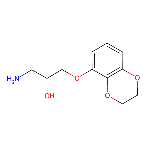 1-Amino-3-(2,3-dihydro-1,4-benzodioxin-5-yloxy)propan-2-ol structure