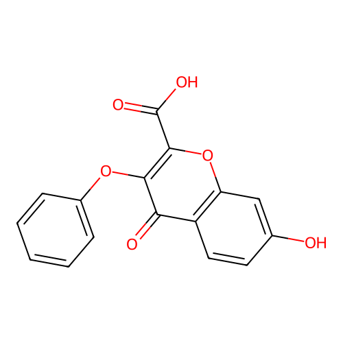 7-hydroxy-4-oxo-3-phenoxy-4H-chromene-2-carboxylic acid structure