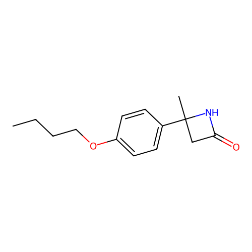 4-(4-Butoxyphenyl)-4-methylazetidin-2-one structure