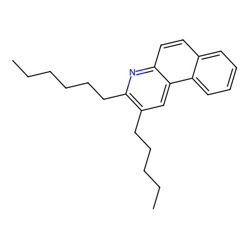 3-Hexyl-2-pentylbenzo[f]quinoline structure