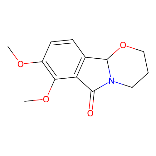 7,8-dimethoxy-3,4-dihydro-2H-[1,3]oxazino[2,3-a]isoindol-6(10bH)-one structure