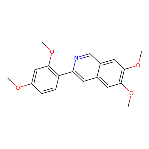 3-(2,4-Dimethoxyphenyl)-6,7-dimethoxyisoquinoline structure