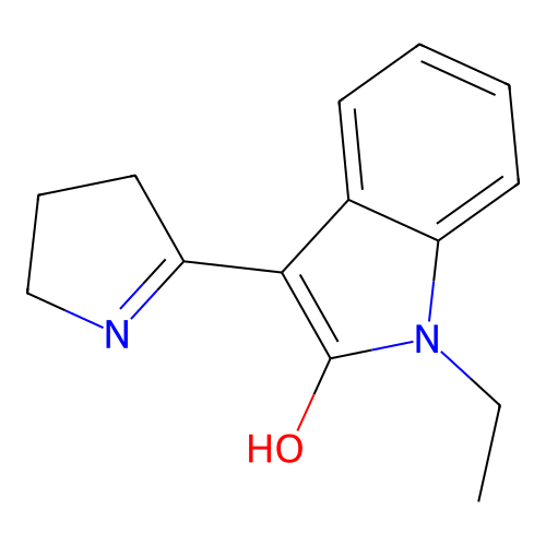 1-Ethyl-3-(pyrrolidin-2-ylidene)-2-indolinone structure