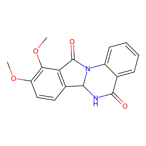 9,10-Dimethoxy-6,6a-dihydroisoindolo[2,1-a]quinazoline-5,11-dione structure