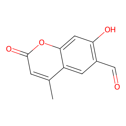 7-hydroxy-4-methyl-2-oxo-2H-chromene-6-carbaldehyde structure