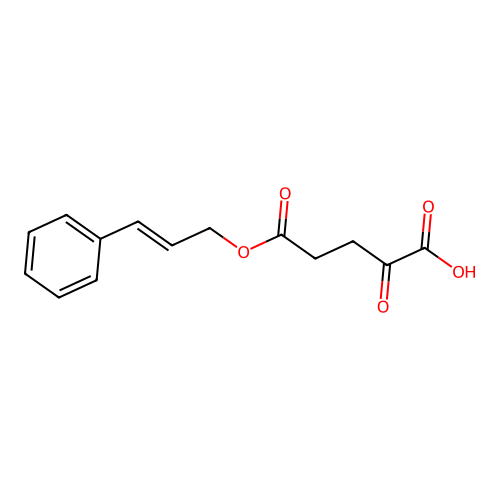 5-(Cinnamyloxy)-2,5-dioxopentanoic acid structure