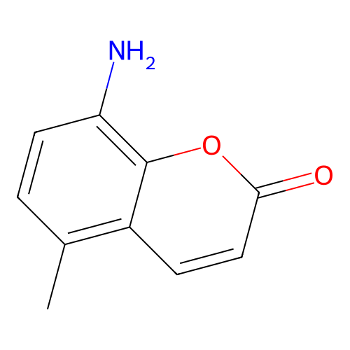 8-amino-5-methyl-2H-chromen-2-one structure
