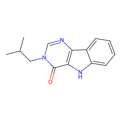 3-isobutyl-3H-pyrimido[5,4-b]indol-4(5H)-one structure