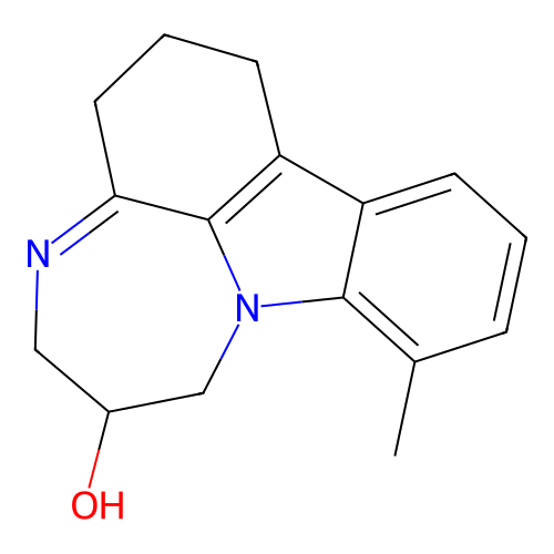 9-Methyl-1,2,3,5,6,7-hexahydro-[1,4]diazepino[3,2,1-jk]carbazol-6-ol structure