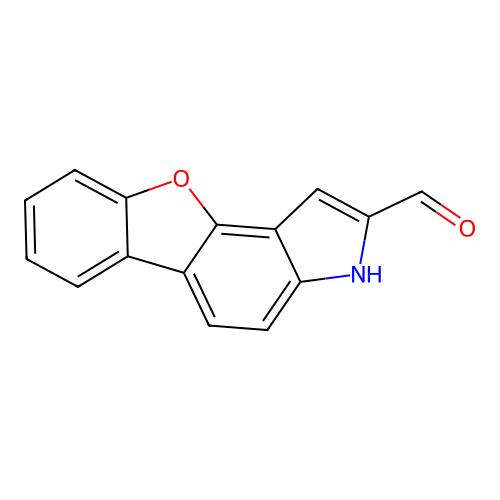 3H-[1]benzofuro[2,3-e]indole-2-carbaldehyde structure