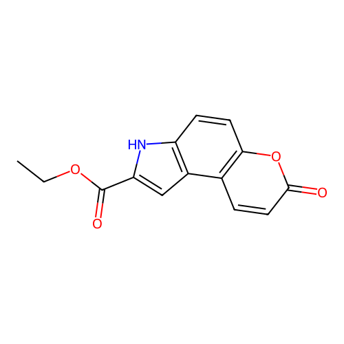 Ethyl 7-oxo-3,7-dihydropyrano[3,2-e]indole-2-carboxylate structure