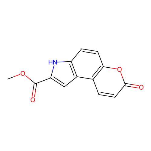 Methyl 7-oxo-3,7-dihydropyrano[3,2-e]indole-2-carboxylate structure