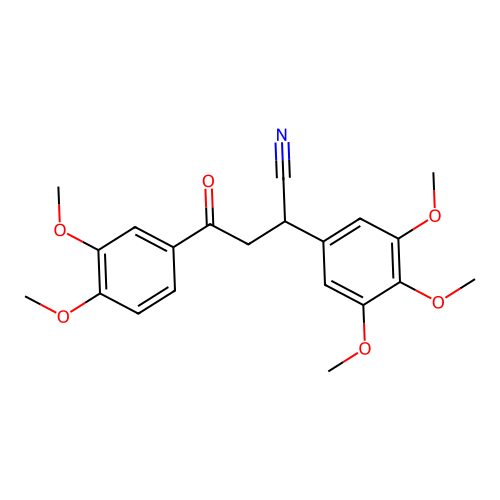 4-(3,4-Dimethoxyphenyl)-4-oxo-2-(3,4,5-trimethoxyphenyl)butanenitrile structure