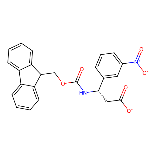 Fmoc-(S)-3-Amino-3-(3-nirtophenyl)propionic acid structure